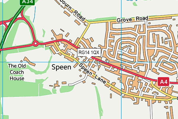 RG14 1QX map - OS VectorMap District (Ordnance Survey) RG14 1QX map - OS VectorMap District (Ordnance Survey)