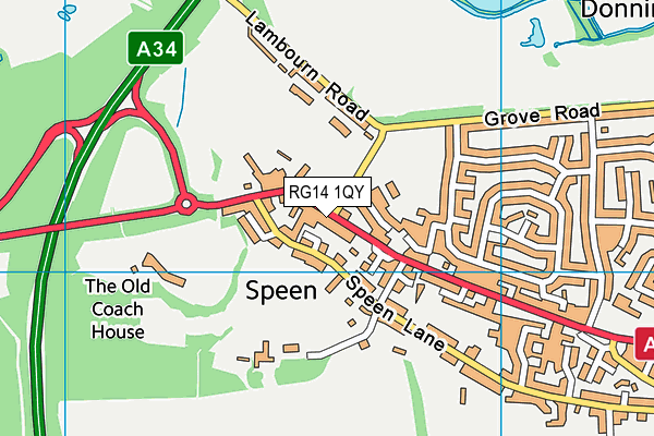 RG14 1QY map - OS VectorMap District (Ordnance Survey) RG14 1QY map - OS VectorMap District (Ordnance Survey)