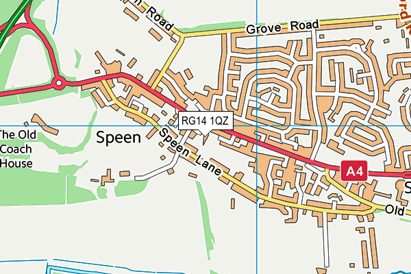 RG14 1QZ map - OS VectorMap District (Ordnance Survey) RG14 1QZ map - OS VectorMap District (Ordnance Survey)