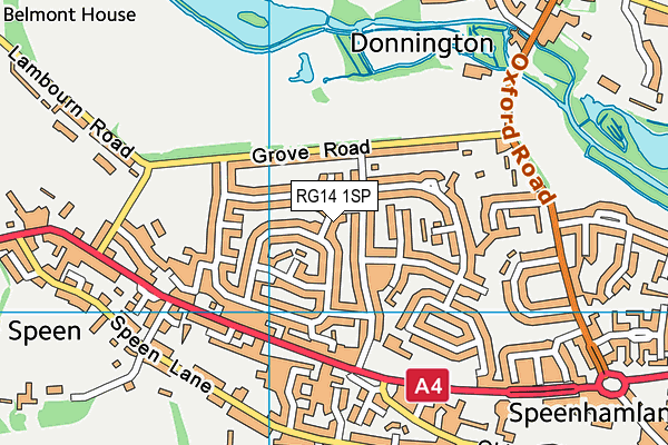 RG14 1SP map - OS VectorMap District (Ordnance Survey) RG14 1SP map - OS VectorMap District (Ordnance Survey)