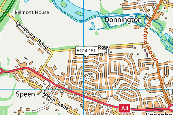 RG14 1ST map - OS VectorMap District (Ordnance Survey) RG14 1ST map - OS VectorMap District (Ordnance Survey)
