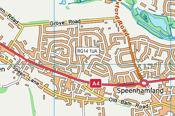 RG14 1UA map - OS VectorMap District (Ordnance Survey) RG14 1UA map - OS VectorMap District (Ordnance Survey)
