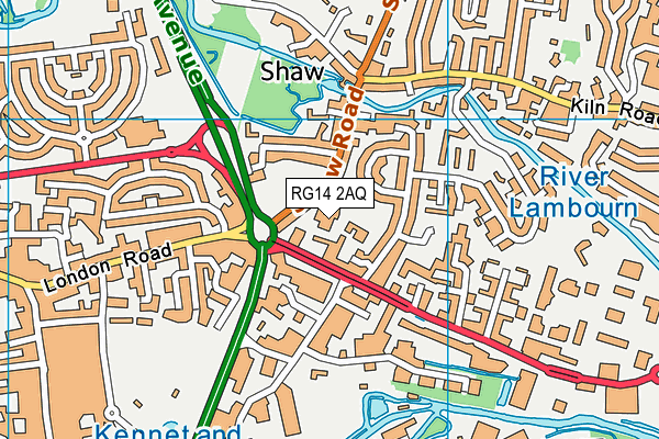 RG14 2AQ map - OS VectorMap District (Ordnance Survey) RG14 2AQ map - OS VectorMap District (Ordnance Survey)