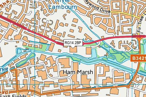 RG14 2BP map - OS VectorMap District (Ordnance Survey) RG14 2BP map - OS VectorMap District (Ordnance Survey)