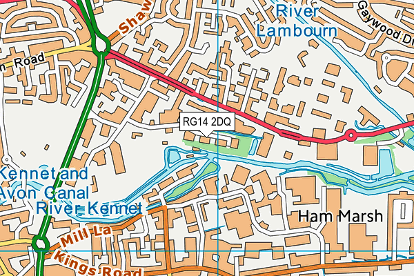 RG14 2DQ map - OS VectorMap District (Ordnance Survey) RG14 2DQ map - OS VectorMap District (Ordnance Survey)