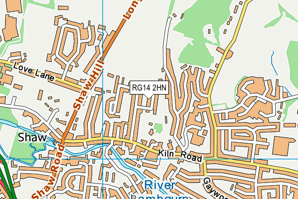 RG14 2HN map - OS VectorMap District (Ordnance Survey) RG14 2HN map - OS VectorMap District (Ordnance Survey)