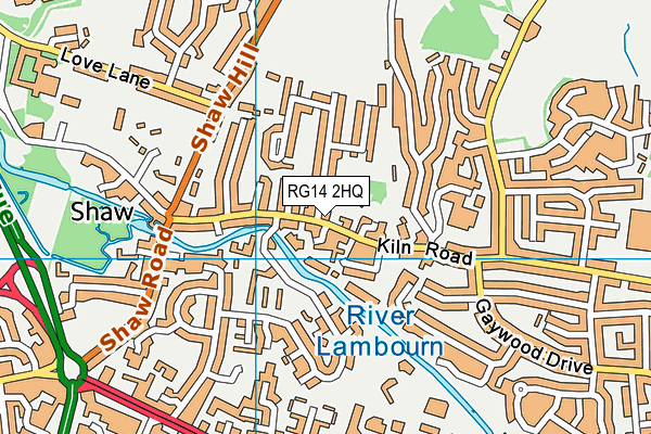RG14 2HQ map - OS VectorMap District (Ordnance Survey) RG14 2HQ map - OS VectorMap District (Ordnance Survey)