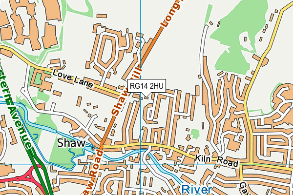 RG14 2HU map - OS VectorMap District (Ordnance Survey) RG14 2HU map - OS VectorMap District (Ordnance Survey)