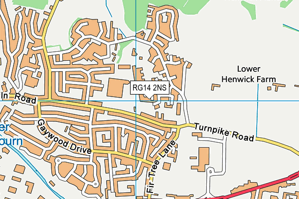 RG14 2NS map - OS VectorMap District (Ordnance Survey) RG14 2NS map - OS VectorMap District (Ordnance Survey)