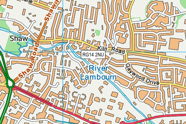 RG14 2NU map - OS VectorMap District (Ordnance Survey)