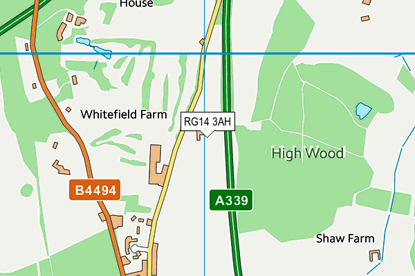 RG14 3AH map - OS VectorMap District (Ordnance Survey) RG14 3AH map - OS VectorMap District (Ordnance Survey)