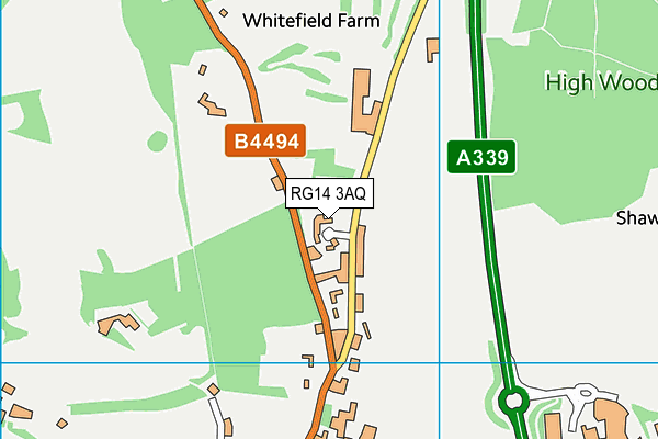 RG14 3AQ map - OS VectorMap District (Ordnance Survey)