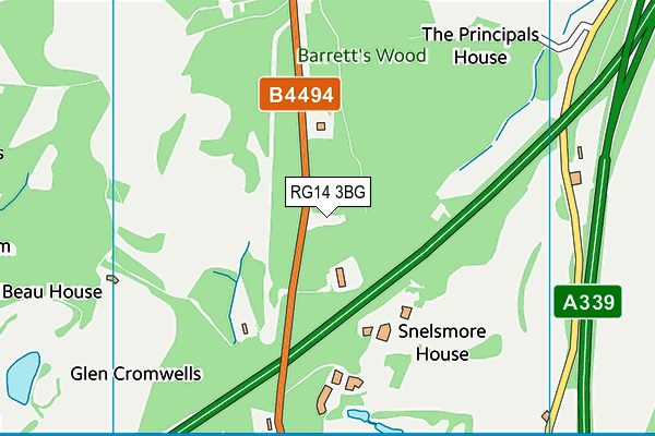 RG14 3BG map - OS VectorMap District (Ordnance Survey) RG14 3BG map - OS VectorMap District (Ordnance Survey)