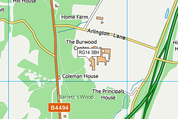 RG14 3BH map - OS VectorMap District (Ordnance Survey) RG14 3BH map - OS VectorMap District (Ordnance Survey)
