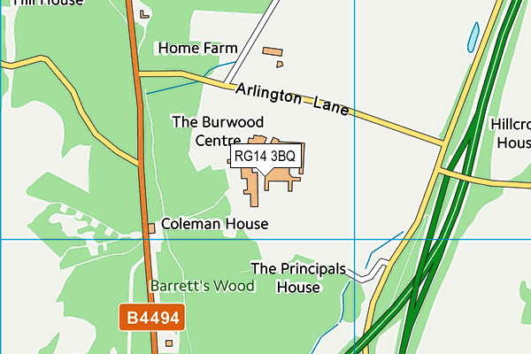 RG14 3BQ map - OS VectorMap District (Ordnance Survey)
