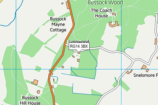 RG14 3BX map - OS VectorMap District (Ordnance Survey) RG14 3BX map - OS VectorMap District (Ordnance Survey)