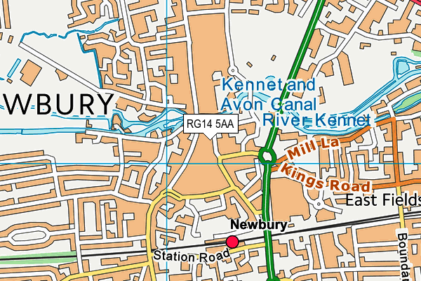 RG14 5AA map - OS VectorMap District (Ordnance Survey) RG14 5AA map - OS VectorMap District (Ordnance Survey)