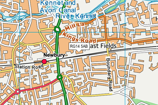 RG14 5AB map - OS VectorMap District (Ordnance Survey) RG14 5AB map - OS VectorMap District (Ordnance Survey)