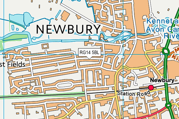 RG14 5BL map - OS VectorMap District (Ordnance Survey) RG14 5BL map - OS VectorMap District (Ordnance Survey)