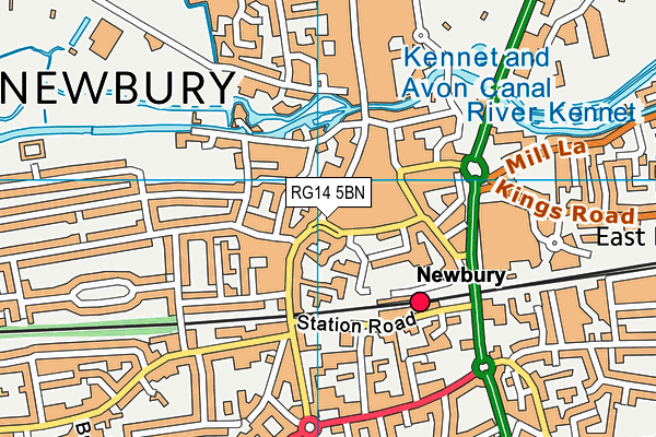 RG14 5BN map - OS VectorMap District (Ordnance Survey) RG14 5BN map - OS VectorMap District (Ordnance Survey)