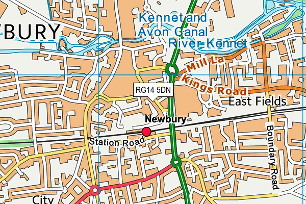 RG14 5DN map - OS VectorMap District (Ordnance Survey) RG14 5DN map - OS VectorMap District (Ordnance Survey)