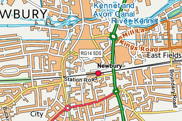 RG14 5DS map - OS VectorMap District (Ordnance Survey) RG14 5DS map - OS VectorMap District (Ordnance Survey)