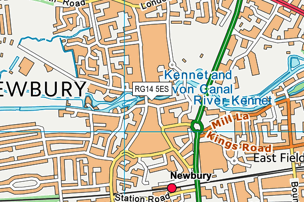 RG14 5ES map - OS VectorMap District (Ordnance Survey) RG14 5ES map - OS VectorMap District (Ordnance Survey)