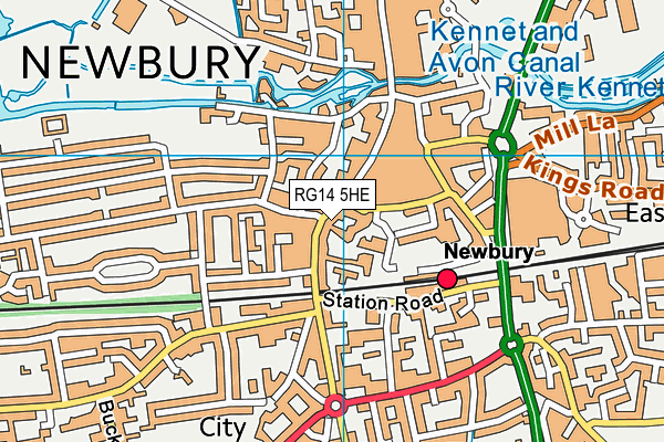 RG14 5HE map - OS VectorMap District (Ordnance Survey) RG14 5HE map - OS VectorMap District (Ordnance Survey)