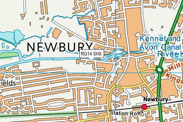 RG14 5HX map - OS VectorMap District (Ordnance Survey) RG14 5HX map - OS VectorMap District (Ordnance Survey)