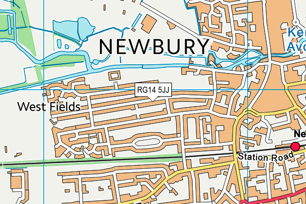 RG14 5JJ map - OS VectorMap District (Ordnance Survey)