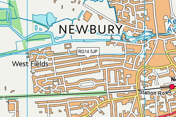 RG14 5JP map - OS VectorMap District (Ordnance Survey)