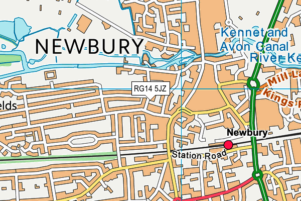 RG14 5JZ map - OS VectorMap District (Ordnance Survey) RG14 5JZ map - OS VectorMap District (Ordnance Survey)