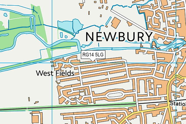 RG14 5LG map - OS VectorMap District (Ordnance Survey) RG14 5LG map - OS VectorMap District (Ordnance Survey)
