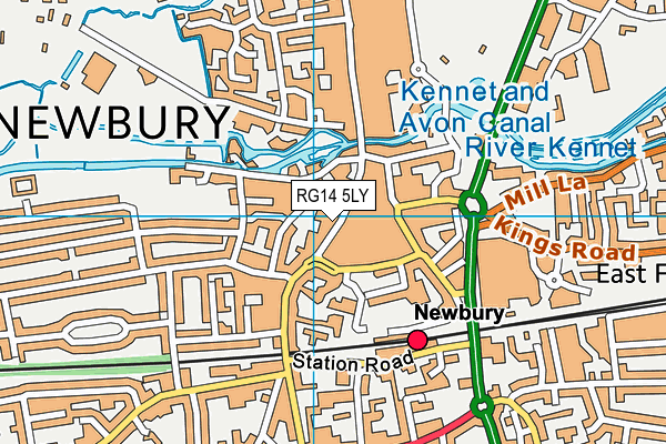 RG14 5LY map - OS VectorMap District (Ordnance Survey) RG14 5LY map - OS VectorMap District (Ordnance Survey)