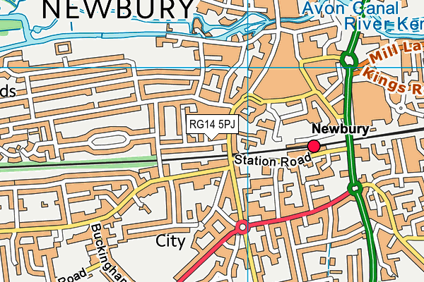 RG14 5PJ map - OS VectorMap District (Ordnance Survey) RG14 5PJ map - OS VectorMap District (Ordnance Survey)
