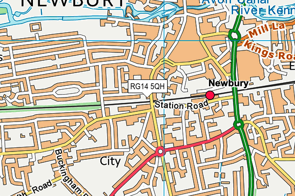 RG14 5QH map - OS VectorMap District (Ordnance Survey) RG14 5QH map - OS VectorMap District (Ordnance Survey)