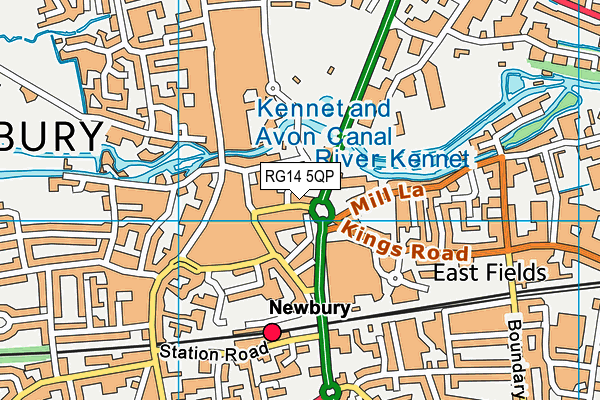 RG14 5QP map - OS VectorMap District (Ordnance Survey)