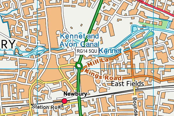 RG14 5QU map - OS VectorMap District (Ordnance Survey) RG14 5QU map - OS VectorMap District (Ordnance Survey)