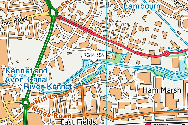 RG14 5SN map - OS VectorMap District (Ordnance Survey) RG14 5SN map - OS VectorMap District (Ordnance Survey)