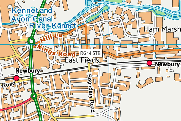 RG14 5TB map - OS VectorMap District (Ordnance Survey) RG14 5TB map - OS VectorMap District (Ordnance Survey)