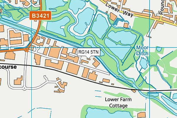 RG14 5TN map - OS VectorMap District (Ordnance Survey) RG14 5TN map - OS VectorMap District (Ordnance Survey)