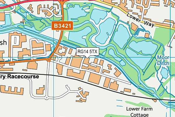 RG14 5TX map - OS VectorMap District (Ordnance Survey) RG14 5TX map - OS VectorMap District (Ordnance Survey)