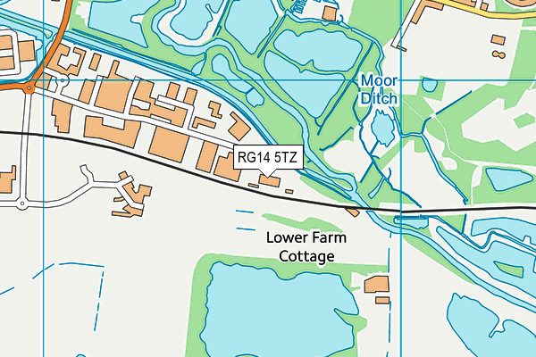 RG14 5TZ map - OS VectorMap District (Ordnance Survey) RG14 5TZ map - OS VectorMap District (Ordnance Survey)