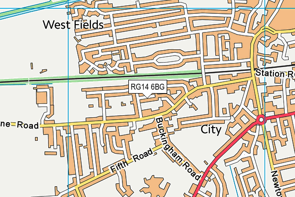 RG14 6BG map - OS VectorMap District (Ordnance Survey) RG14 6BG map - OS VectorMap District (Ordnance Survey)