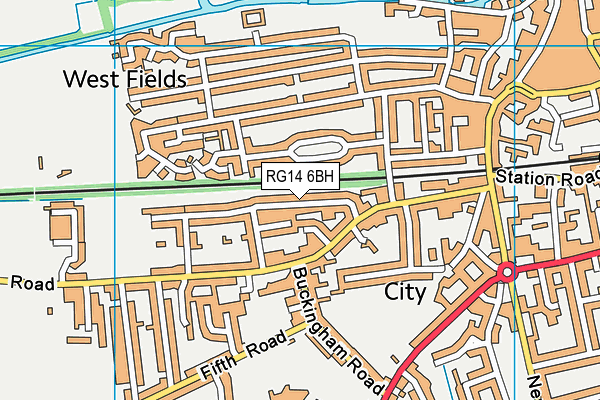RG14 6BH map - OS VectorMap District (Ordnance Survey) RG14 6BH map - OS VectorMap District (Ordnance Survey)