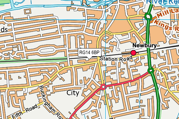 RG14 6BP map - OS VectorMap District (Ordnance Survey) RG14 6BP map - OS VectorMap District (Ordnance Survey)