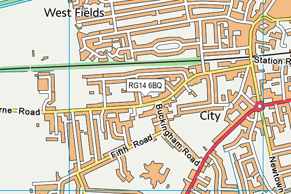 RG14 6BQ map - OS VectorMap District (Ordnance Survey) RG14 6BQ map - OS VectorMap District (Ordnance Survey)