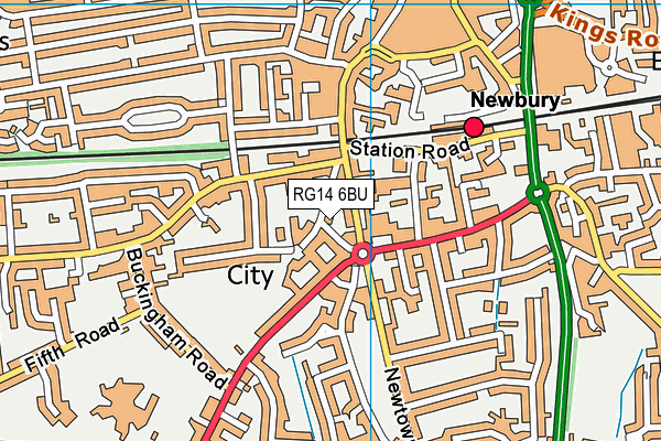RG14 6BU map - OS VectorMap District (Ordnance Survey) RG14 6BU map - OS VectorMap District (Ordnance Survey)