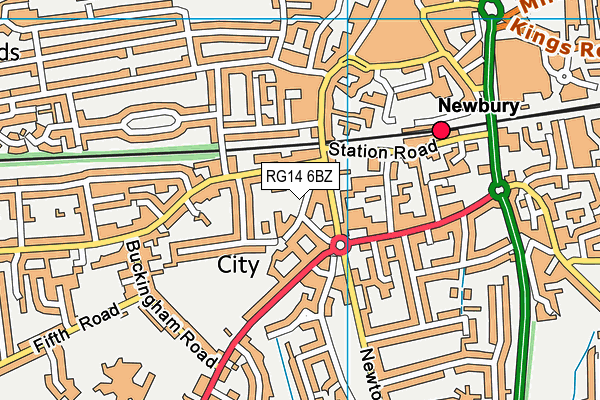 RG14 6BZ map - OS VectorMap District (Ordnance Survey) RG14 6BZ map - OS VectorMap District (Ordnance Survey)