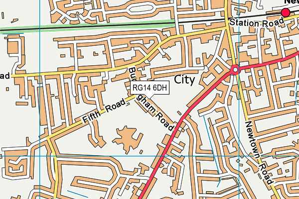 RG14 6DH map - OS VectorMap District (Ordnance Survey) RG14 6DH map - OS VectorMap District (Ordnance Survey)